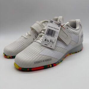 Adidas Adipower III Weightlifting Shoes White IF0521 Men Size 6.5 - Women 7.5